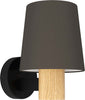 Applique-Moderna-Edale-1-Luce-Metallo-Nero-E-Marrone