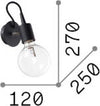 Applique-Moderna-Edison-Metallo-Nero-1-Luce-E27