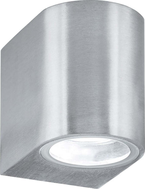Applique-Moderna-Eiffel-Alluminio-Argento-Vetro-1-Luce-Gu10