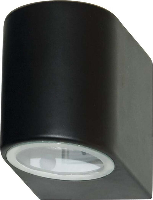 Applique-Moderna-Eiffel-Alluminio-Nero-Vetro-1-Luce-Gu10