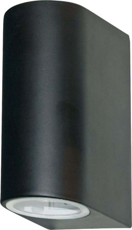 Applique-Moderna-Eiffel-Alluminio-Nero-Vetro-2-Luci-Gu10