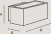 Applique-Moderna-Esterno-Bach-Alluminio-Antracite-1-Luce-E27