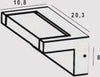 Applique-Moderna-Esterno-Corner-Alluminio-Bianco-Led-18W