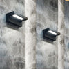 Applique-Moderna-Esterno-Corner-Alluminio-Nero-Led-18W