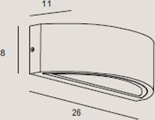 Applique-Moderna-Esterno-Lente-Alluminio-Antracite-1-Luce-E27