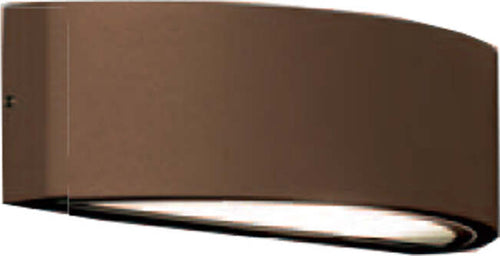 Applique-Moderna-Esterno-Lente-Alluminio-Ruggine-1-Luce-E27