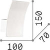 Applique-Moderna-Fix-Metallo-Bianco-Led-5,5W-3000K-Luce-Calda