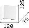 Applique-Moderna-Flash-Gesso-Bianco-1-Luce-G9-3W-3000K-Luce-Calda-Small