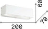 Applique-Moderna-Flash-Metallo-Bianco-2-Luci-G9-3W-3000K-Luce-Calda