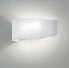 Applique-moderna-Fratelli-Braga-VIRGOLA-582-AV-E27-LED-vetro-biemissione-lampada-parete