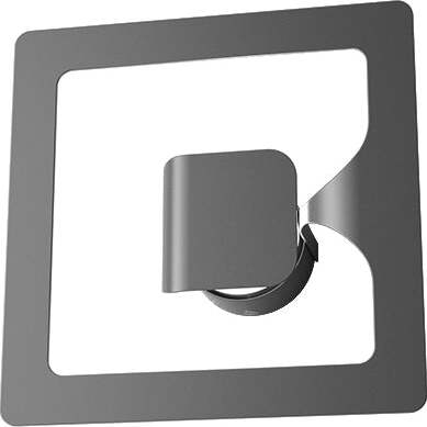 Applique-Moderna-Gasoline-Metallo-Grigio-Antracite-1-Luce-Gx53