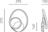 Applique-moderna-Gea-Luce-DIVA-A-LED-alluminio-silicone-lampada-parete