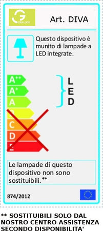 Applique-moderna-Gea-Luce-DIVA-A-LED-alluminio-silicone-lampada-parete
