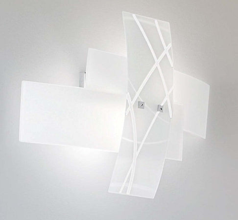 Applique-moderna-Gea-Luce-FRIDA-AG-E14-LED-vetro-lampada-parete