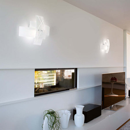 Applique-moderna-Gea-Luce-FRIDA-AG-E14-LED-vetro-lampada-parete