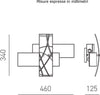 Applique-moderna-Gea-Luce-FRIDA-AG-E14-LED-vetro-lampada-parete