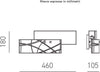 Applique-moderna-Gea-Luce-FRIDA-AP-E14-LED-vetro-lampada-parete