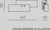 Applique-moderna-Gea-Luce-LARA-AP-FA-E14-LED-vetro-lampada-parete-soffitto