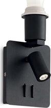 Applique-Moderna-Gea-Metallo-Nero-2-Luci-E27