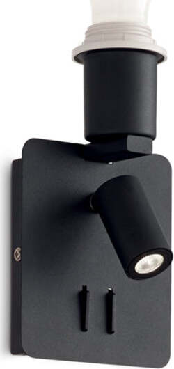 Applique-Moderna-Gea-Metallo-Nero-2-Luci-E27