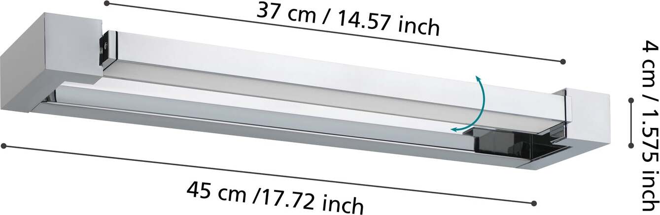 Applique-Moderna-Gemiliana-Acciaio-Cromo-Led-Integrato-8,9W