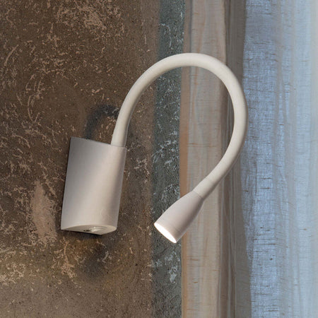 Applique-Moderna-Goose-Metallo-Bianco-Led-3W-3000K-Luce-Calda