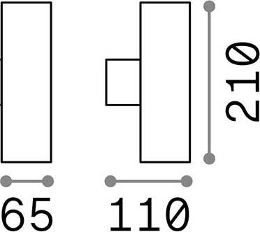 Applique-Moderna-Gun-Alluminio-Antracite-2-Luci-Gu10