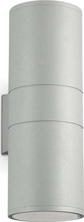 Applique-Moderna-Gun-Alluminio-Grigio-2-Luci-E27