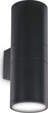 Applique-Moderna-Gun-Alluminio-Nero-2-Luci-E27