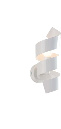 Applique-Moderna-Helix-1-Luce-In-Ferro-Laccato-Bianco