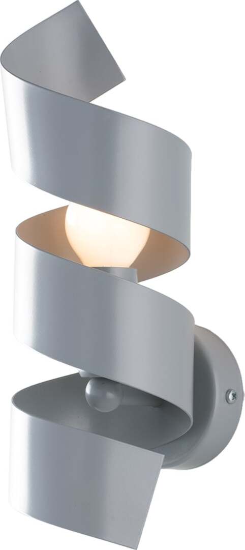 Applique-Moderna-Helix-1-Luce-In-Ferro-Laccato-Grigio