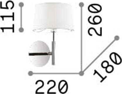 Applique-Moderna-Hilton-Metallo-Bianco-1-Luce-G9-3W-3000K-Luce-Calda