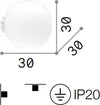 Applique-moderna-Ideal-Lux-MAPA-BIANCO-AP1-059822-E27-LED-vetro-lampada-parete-soffitto