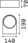 Applique-Moderna-Iko-Metallo-Antracite-1-Luce-E27
