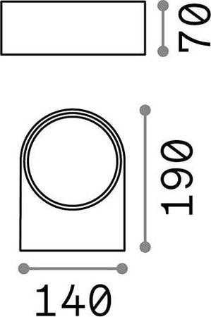Applique-Moderna-Iko-Metallo-Antracite-1-Luce-E27
