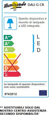 Applique-moderna-Illuminando-DALI-G-CR-LED-metallo-lampada-parete-orientabile