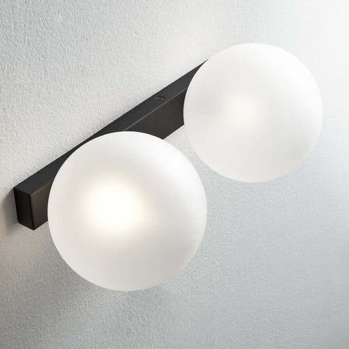 Applique-moderna-Illuminando-PALLINA-PALLI2NRST-G9-LED-vetro-lampada-parete-soffitto