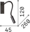 Applique-Moderna-Io-Metallo-Bianco-Led-3W-3000K-Luce-Calda