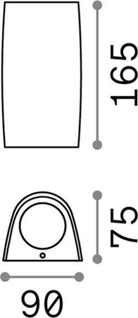 Applique-Moderna-Keope-Materie-Plastiche-Bianco-2-Luci-Gu10
