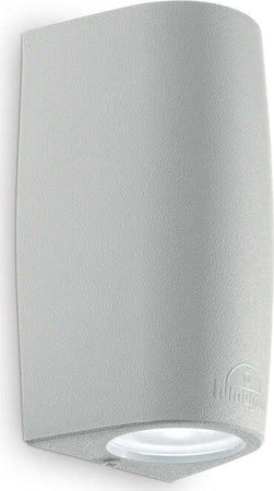 Applique-Moderna-Keope-Materie-Plastiche-Grigio-2-Luci-Gu10