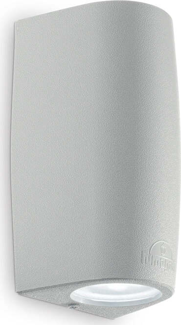 Applique-Moderna-Keope-Materie-Plastiche-Grigio-2-Luci-Gu10
