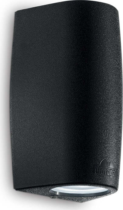 Applique-Moderna-Keope-Materie-Plastiche-Nero-2-Luci-Gu10