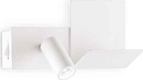 Applique-Moderna-Komodo-1-Metallo-Bianco-Led-4,5W-3000K-Luce-Calda