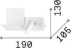 Applique-Moderna-Komodo-2-Metallo-Bianco-Led-4,5W-3000K-Luce-Calda