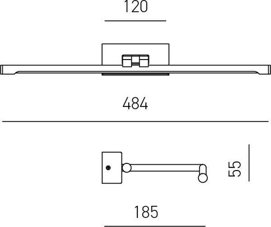 Applique-Moderna-Magis-Metallo-Nickel-Satinato-Led-8W-Luce-Naturale