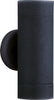 Applique-Moderna-Metro-Alluminio-Nero-Vetro-2-Luci-Gu10