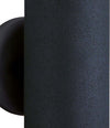 Applique-Moderna-Metro-Alluminio-Nero-Vetro-2-Luci-Gu10