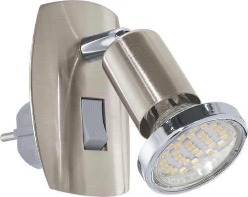 Applique-Moderna-Mini-4-Acciaio-Nichel-Satinato-1-Luce-Gu10-2,8W