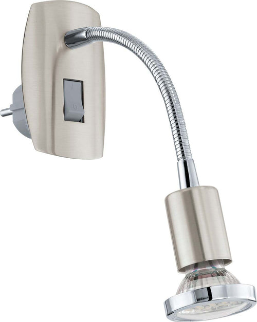 Applique-Moderna-Mini-4-In-Acciaio-Nichel-Satinato-Luce-Gu10-2,8W