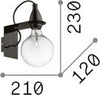 Applique-Moderna-Minimal-Metallo-Bianco-1-Luce-E27-8W-3000K-Luce-Calda